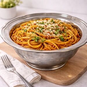 MIKASA Stainless Steel French Countryside Deep Serving Bowl 13”